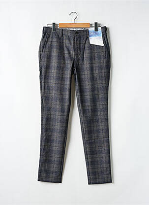 Pantalon chino tissage chiné taille normale bleu M5 BY MEYER homme