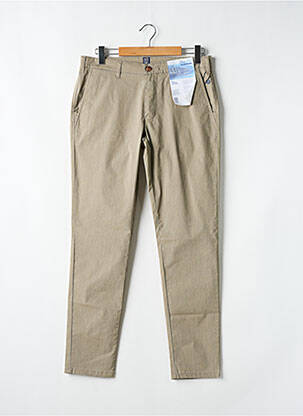 Pantalon chino tissage chiné taille normale marron M5 BY MEYER homme