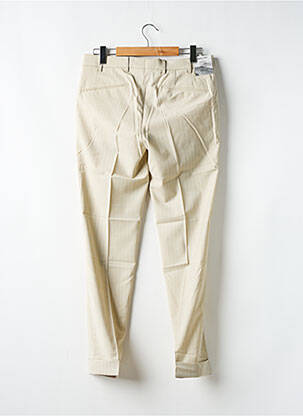 Pantalon chino poches taille haute beige MMX homme