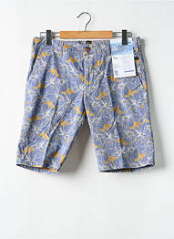 Bermuda taille à pinces taille normale bleu M5 BY MEYER homme