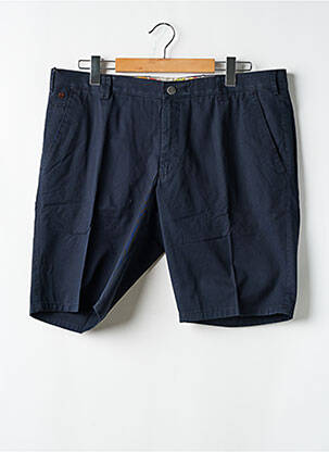 Bermuda taille à pinces taille normale bleu MEYER homme