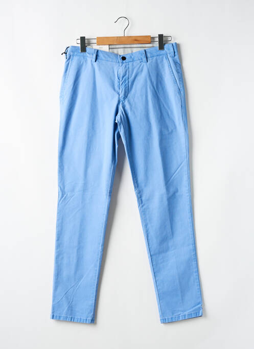 Pantalon chino tissage chiné taille basse bleu MMX homme