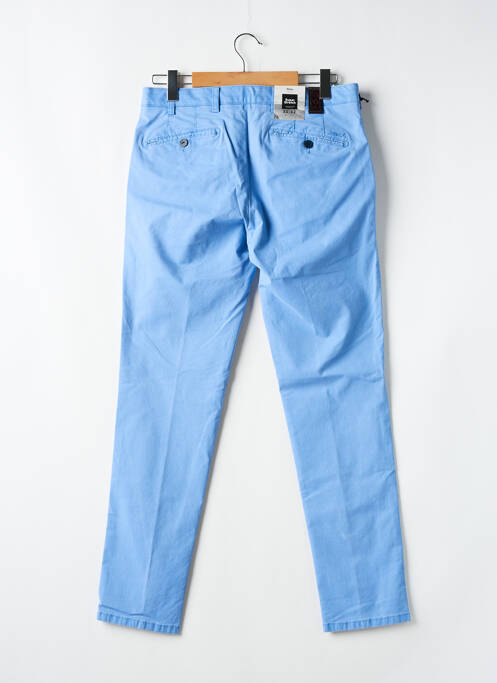 Pantalon chino tissage chiné taille basse bleu MMX homme