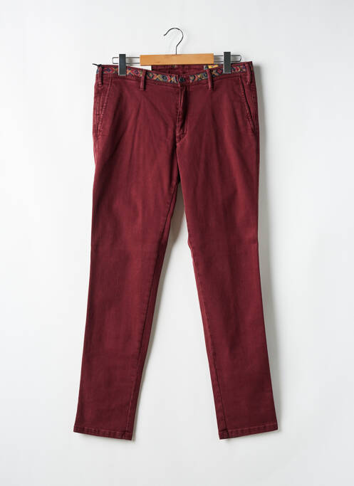 Pantalon chino bio taille basse rouge MMX homme