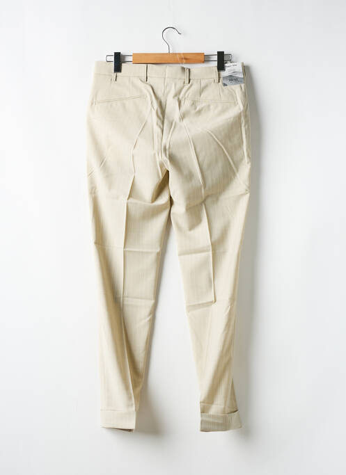 Pantalon chino poches taille haute beige MMX homme