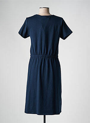 Robe mi-longue manches courtes manches courtes bleu MEXX femme