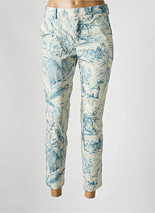 Pantalon chino tissage popeline taille normale beige YAYA femme