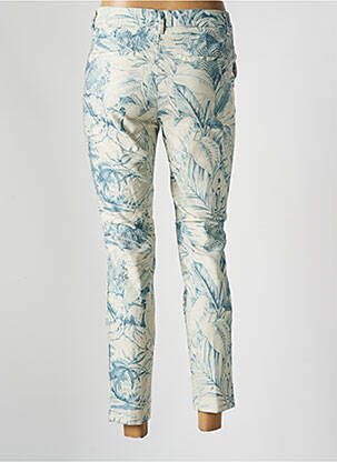 Pantalon chino tissage popeline taille normale beige YAYA femme