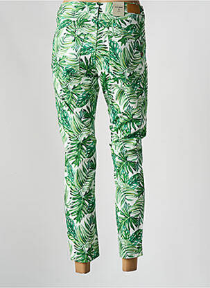 Jeans coupe slim stretch taille normale vert CREAM femme