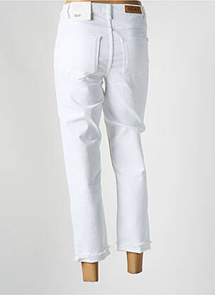 Jeans coupe droite taille normale taille normale blanc ICHI femme