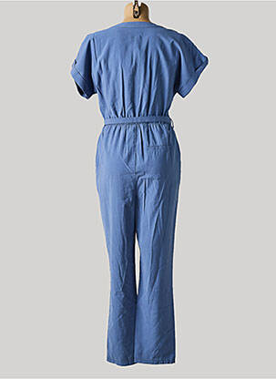 Combi-pantalon poches manches courtes bleu YAYA femme