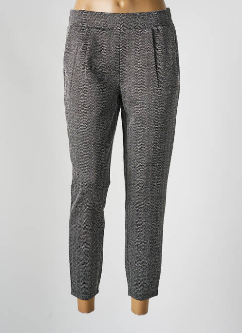 Pantalon chino gris ICHI pour femme