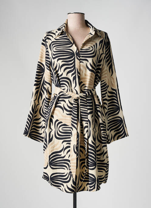 Robe courte beige YAYA pour femme