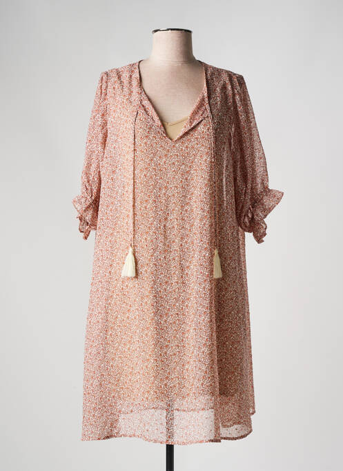 Robe courte orange CREAM pour femme