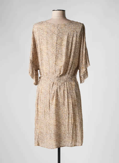 Robe mi-longue marron YAYA pour femme