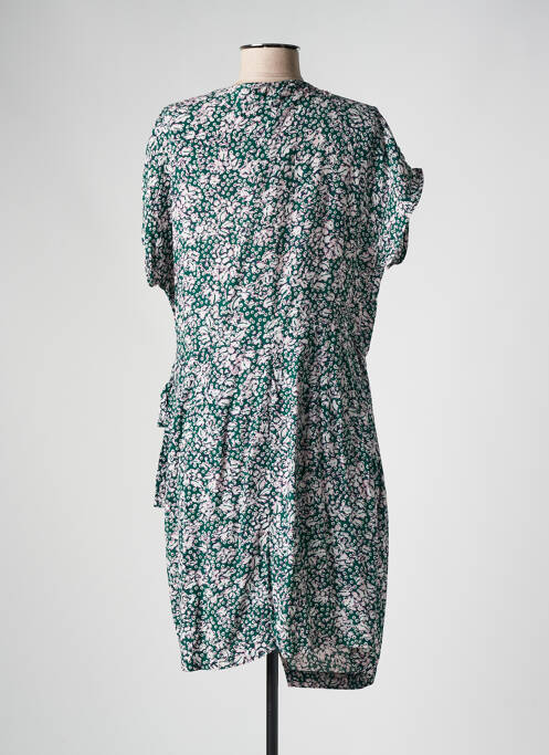 Robe mi-longue vert YUKA pour femme