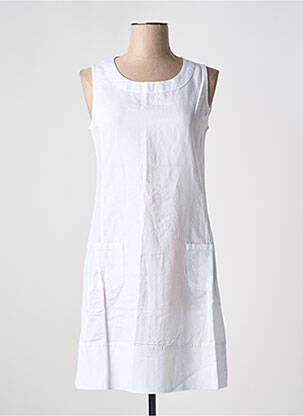 Robe mi-longue sans manche sans manche blanc ESPRIT DE LA MER femme