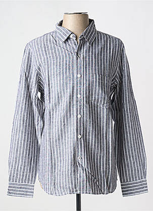 Chemise manches longues imprimé rayures gris ESPRIT DE LA MER homme