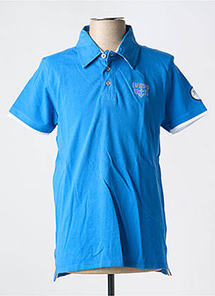 Polo tissage jersey manches courtes bleu ESPRIT DE LA MER homme