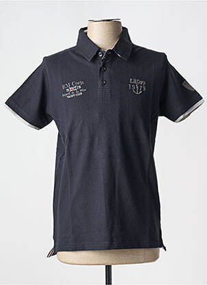Polo tissage jersey manches courtes noir ESPRIT DE LA MER homme