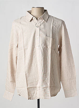 Chemise manches longues coupe droite beige ESPRIT DE LA MER homme