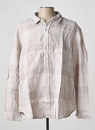 Chemise manches longues coupe droite beige ESPRIT DE LA MER homme