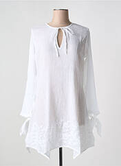 Robe de plage blanc LARA-ETHNICS pour femme seconde vue