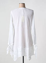 Robe de plage blanc LARA-ETHNICS pour femme seconde vue