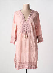 Robe de plage rose LARA-ETHNICS pour femme seconde vue