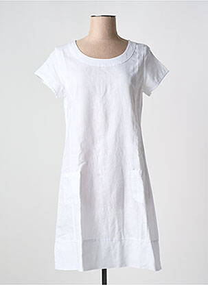 Robe mi-longue blanc ESPRIT DE LA MER pour femme