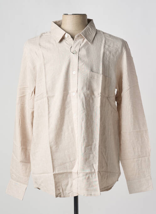 Chemise manches longues coupe droite beige ESPRIT DE LA MER homme