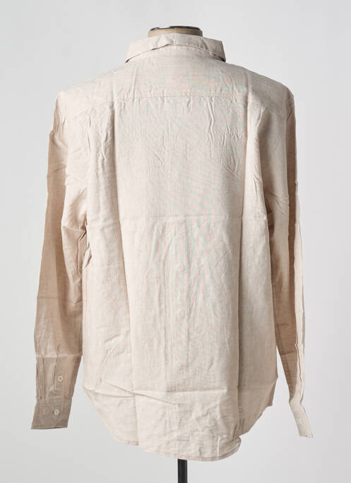 Chemise manches longues coupe droite beige ESPRIT DE LA MER homme