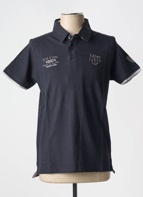 Polo noir ESPRIT DE LA MER pour homme