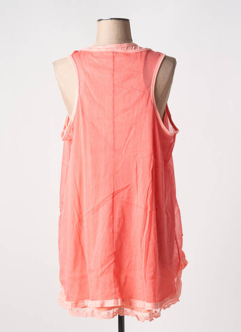 Tunique sans manche orange TOO K BIS pour femme