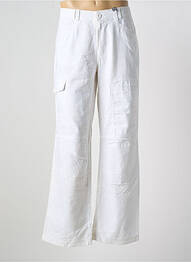 Pantalon droit tissage chiné taille normale blanc ROYAL COMPAGNIE homme