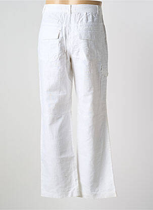 Pantalon droit tissage chiné taille normale blanc ROYAL COMPAGNIE homme