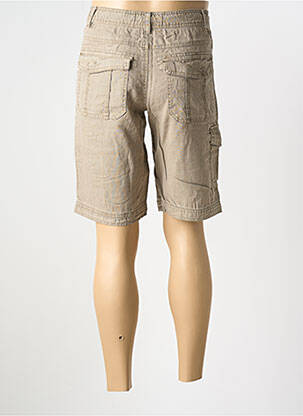 Bermuda stretch taille normale marron ROYAL COMPAGNIE homme