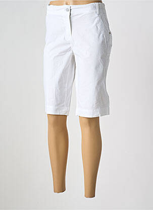 Bermuda tissage popeline taille normale blanc ESPRIT DE LA MER femme
