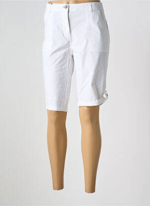 Bermuda tissage popeline taille normale blanc ESPRIT DE LA MER femme
