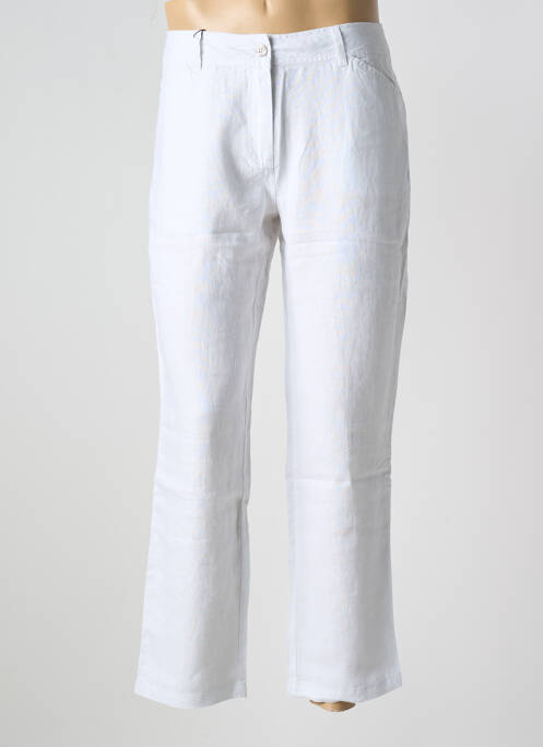 Pantalon droit tissage chiné taille normale blanc ESPRIT DE LA MER homme
