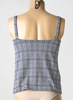 Top de bain imprimé fantaisie bleu GRAIN DE SABLE femme