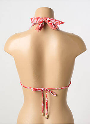 Haut de maillot de bain fermeture liens à nouer haut triangles rouge SEAFOLLY femme