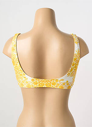 Haut de maillot de bain bretelles élastiquées haut soutien-gorge balconnet jaune SEAFOLLY femme