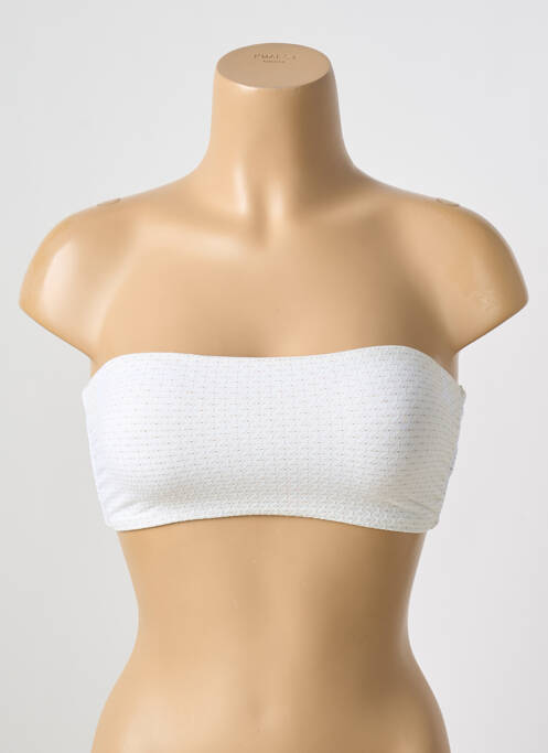 Haut de maillot de bain blanc GRAIN DE MALICE pour femme