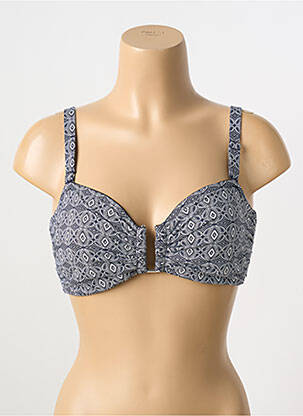 Haut de maillot de bain haut bandeau haut bandeau bleu GRAIN DE SABLE femme