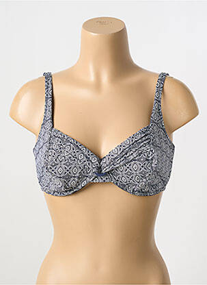Haut de maillot de bain haut soutien-gorge emboitant haut soutien-gorge emboitant bleu GRAIN DE SABLE femme
