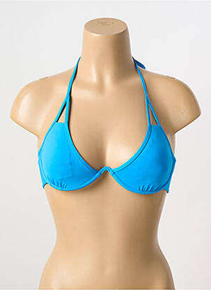 Haut de maillot de bain fermeture liens à nouer haut triangles bleu SEAFOLLY femme