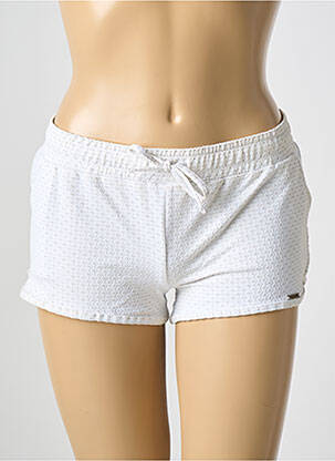 Short taille à pinces blanc GRAIN DE SABLE femme