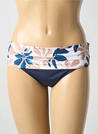 Bas de maillot de bain imprimé fantaisie culotte bleu LIVIA femme