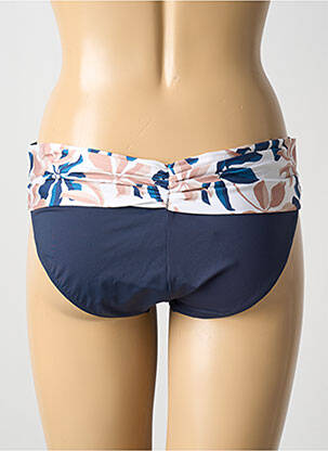 Bas de maillot de bain imprimé fantaisie culotte bleu LIVIA femme